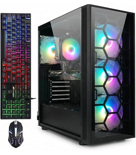 MXZ Gaming Desktop Computer, AMD Ryzen 5 5500, RTX 3060,16GB DDR4